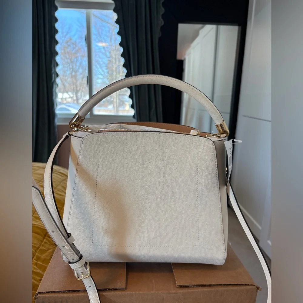 PHOEBE MEDIUM TOP HANDLE SATCHEL
Color: Meringue NWT - Picture 3 of 5